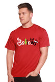 Believe Christmas Printed Men's Bamboo T-Shirt