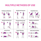 10-Pack: Precision Workout Yoga Fitness Exercise Stretching Resistance Bands Loops