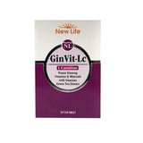New Life GinVit-Lc 30 Film Tablet - Energy Boosting Dietary Supplement with Ginseng and Multivitamins