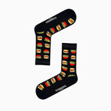 Carnaval Novelty Fast Food Socks Set - 5 Pairs of Comfortable Cotton-Themed Socks for Everyday Wear