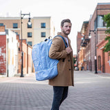Baby Blue Leather Patented Carry-On Backpack (Only 300 Made)