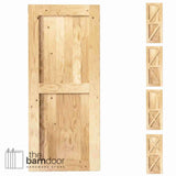 Natural Pine Wood Barn Door