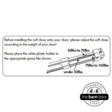 Barn Door Soft-Close Mechanism Kit | Black