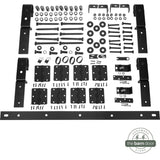 Classic J-Strap Bifold Barn Door Hardware Kit | 4-Door Biparting