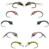 Basics Collection - Bead Head Midge Nymphs 10 Flies Sizes 14-18