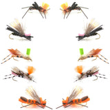 Basics Collection - Foam Hoppers Assortment #2 - 10 Flies - Hook Size 10