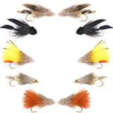 Basics Collection - Muddler Minnow Streamers - 10 Flies - Size 4 and 6