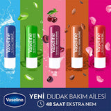 Vaseline Cherry Blush Lip Care - 48 Hour Moisturizing Lip Balm with Shea Butter for Dry, Chapped Lips