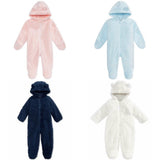 First Impressions Baby Hooded Footed Faux-Sherpa Bunting Snowsuit