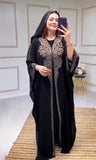Beading Chiffon Maxi Dress Caftan Abaya Dubai Luxury Muslim Women Clothing Hijabs Femme Plus Size Hooded Long Dresses African