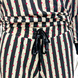 Betsey Johnson  Keep Dreaming Cozy PJ Set Black/White, Size XS