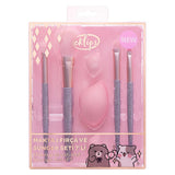 Eklips Character 4-Piece Brush & 3-Piece Sponge Set