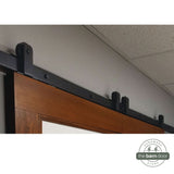 Minimalist Straight Top Mount Barn Door Hardware Kit