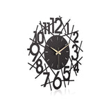 Muyika 41x41cm Modern Metal Silent Wall Clock - Large Decorative Timepiece for Home