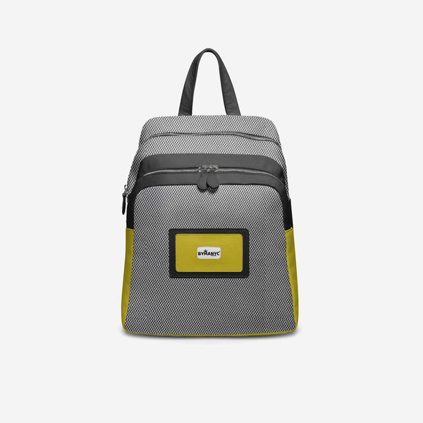 Black & Yellow Vegan Backpack BYMANYC ® New York – Italy Made