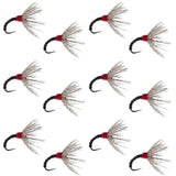 Black Zebra Sakasa Kebari - 12 Tenkara Flies - Size 12