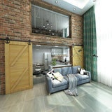 Anchor Black Single Track Barn Door Hardware Kit