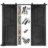 Classic Double Barn Door Kit | Black Hardware