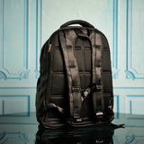 Black Leather Commuter Bag