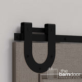 Horseshoe Heavy Duty Sliding Barn Door Hardware Kit
