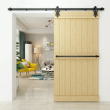 Imperial Black Single Track Barn Door Hardware Kit
