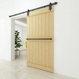 Imperial Black Single Track Barn Door Hardware Kit