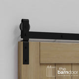 Classic J-Strap Bifold Barn Door Hardware Kit | 4-Door Biparting