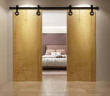 Gear Black Single Track Barn Door Hardware Kit