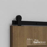 Minimalist Straight Top Mount Barn Door Hardware Kit