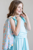 SALE Blue Retro Unicorns Satin Jacket