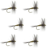 Blue Winged Olive BWO Trout Dry Fly Fishing Flies - 6 Flies Size 18
