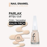 Flormar Nail Enamel: Intense Pigment, Long Lasting & Chip Resistant White Dream - Magnesium & Calcium Enriched Nail Polish for Strong, Beautiful Nails
