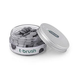 T-Brush Activated Charcoal Toothpaste Tablets - Fluoride, Vegan Formula for Sensitive Gums | 90 Tablets