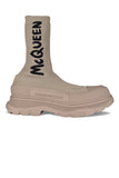 Alexander Mcqueen Men Graffiti Tread Slick Boots