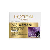 L'Oreal Paris Anti-Aging Day Cream 50+ - Reduce Wrinkles with Hyaluronic Acid, Pro-Retinol & Vitamin C for Mature Skin Rejuvenation