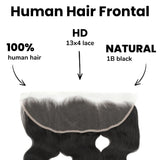 Brazilian Body Wave 13x4 HD Lace Human Hair Frontal