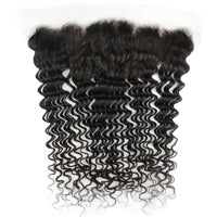 Deep Wave 13x4 HD Lace Human Hair Frontal