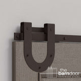 Horseshoe Heavy Duty Sliding Barn Door Hardware Kit