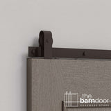 J Top Mount Heavy Duty Sliding Barn Door Hardware Kit