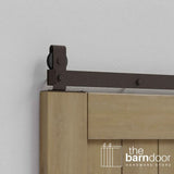 Modern J Top Mount Bifold Barn Door Hardware Kit | 8 Door Biparting