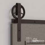 Wagon Wheel Heavy Duty Sliding Barn Door Hardware Kit