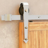 Classic Double Barn Door Kit | Brushed Nickel Hardware