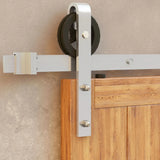 Classic Double Barn Door Kit | Brushed Nickel Hardware