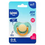 Wee Baby Joy Orthodontic Baby Pacifier - Silicone, BPA Free, Symmetrical Design for Newborns & Infants