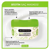 Morfose Biotin Hair Mask: Nourishing Treatment for Hair Growth, Volume & Damage Repair - 250ml / 8.45 fl oz