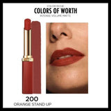 Loreal Paris Color Riche: Volumizing Matte Lipstick with Hyaluronic Acid - Intense Long Lasting Orange Color