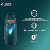 Rexona 72 Hour Protection Men's Deodorant Roll-On - Long-Lasting Antiperspirant for Active Men