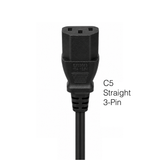 LG 6410TUW008A AC Power Cable | 6 Ft C5 Cloverleaf 3-Prong Grounded Cord - 6410TUW008A