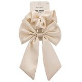 Eklips Cream Satin Scrunchie Set Gentle Hair Ties 2-Piece