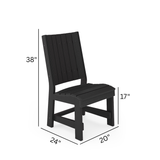 SoPoly Callaway Armless Table Chair
